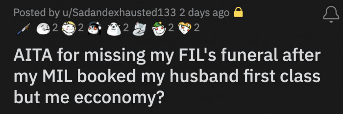 He flew to his parents' state to say goodbye to his dad without his wife by his side