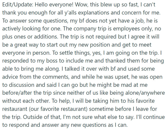 OP posted an update: