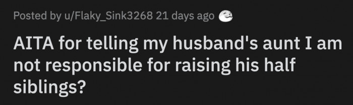 That didn't stop the aunt because she just showed up at their house to try a different tactic