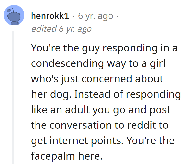 Looks like someone's aiming for the 'Top Comment' trophy in the Olympics of Sass.