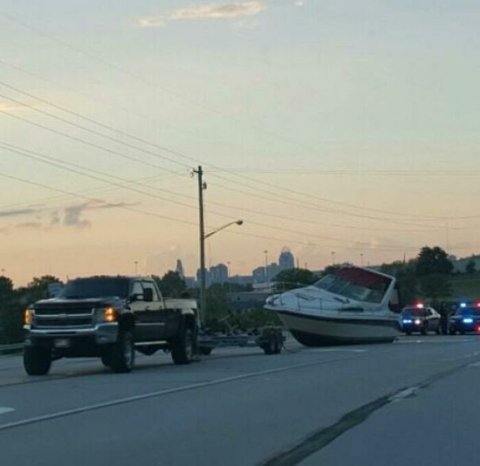 "Forgot To Strap Down The Boat..."