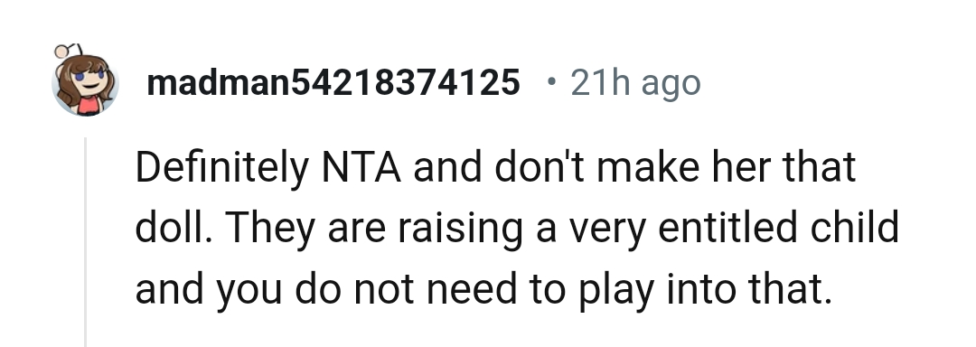 They are raising an entitled child