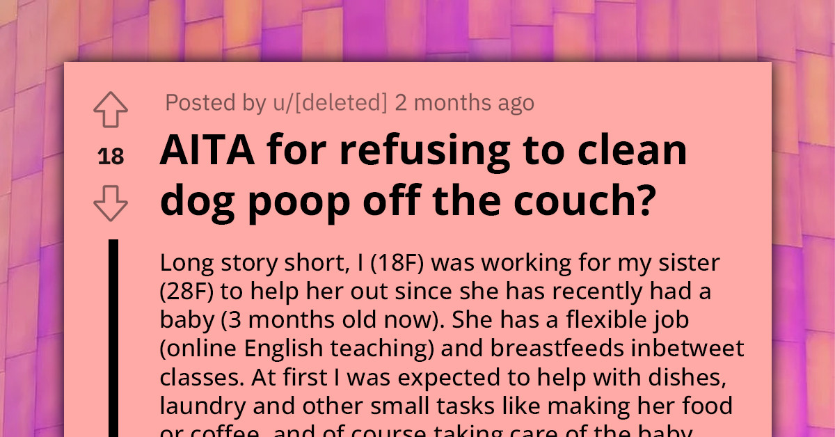 Older Sister Experiencing Postpartum Hires Younger Sibling As Babysitter, Adds Chores and Insults, Leading Her To Quit