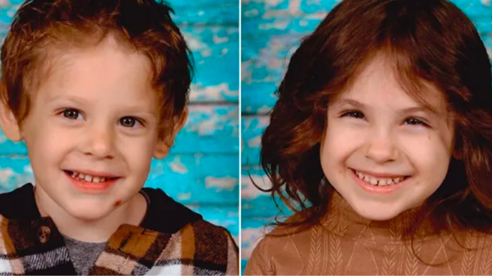Reward poster for missing Lilly and Jack, urging tips for investigators.