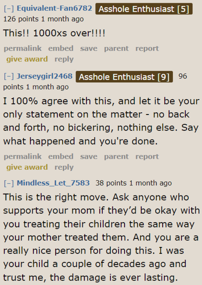 Users believe that the suggested social media post is the best way to explain her side.