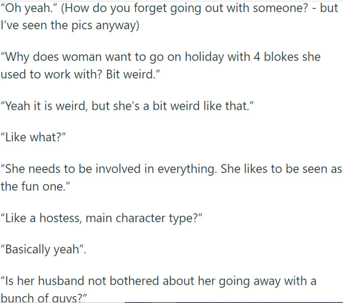 They had a conversation