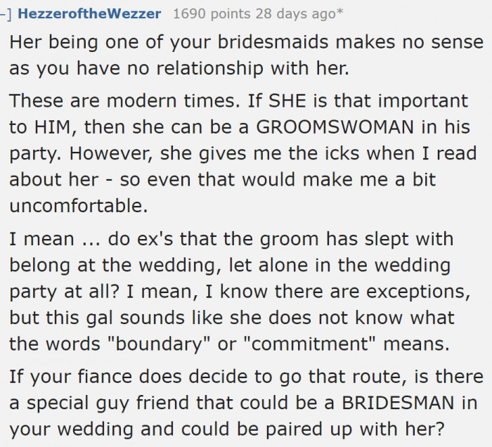Only the ones who are close to the bride should be bridesmaids.