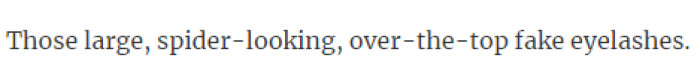 8. Fake eyelashes