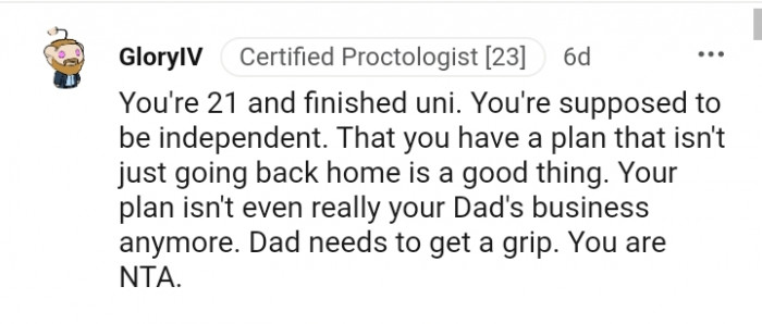 Your plan isn't your dad's business