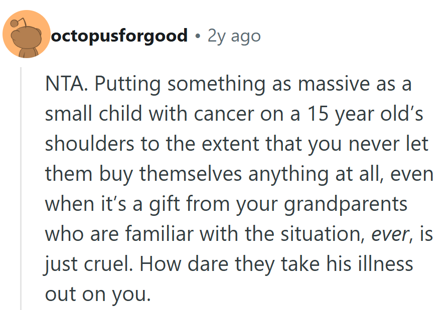 “Putting That on a 15-Year-Old’s Shoulders” Says It All—Some Adults Forget Kids Shouldn’t Have to Parent Their Parents.