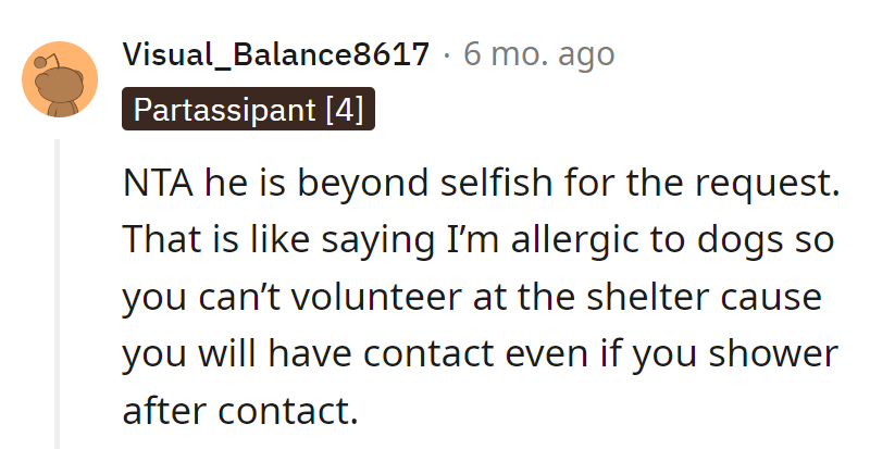 Can't volunteer at the shelter because of potential doggie exposure? Pawsitively absurd!