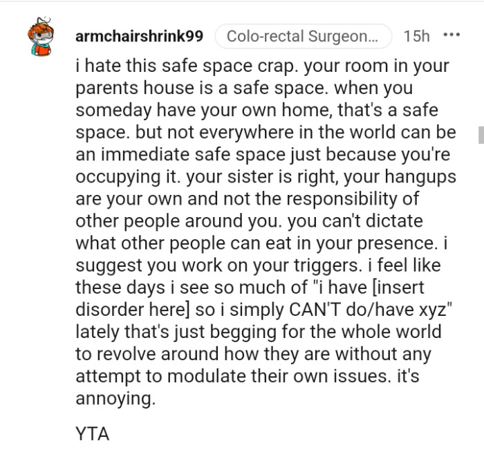 Your hangups are yours and not for other people to deal with