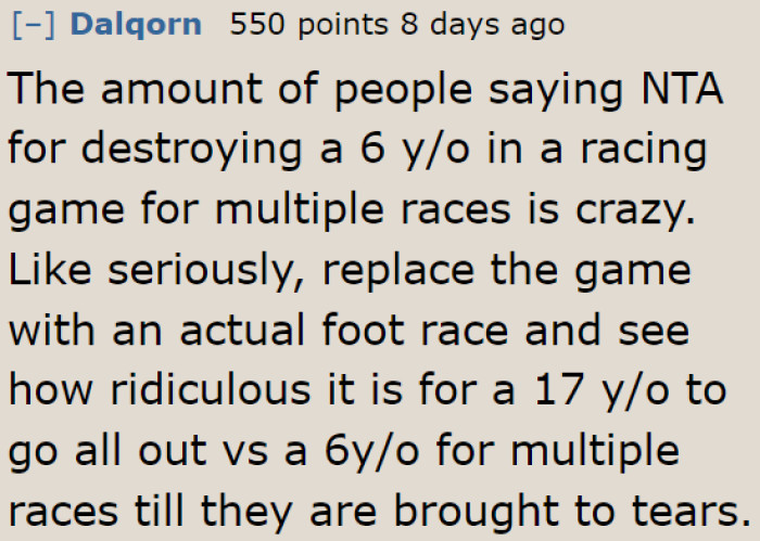 Now that's a game that would make little kids win and the older teens cry!