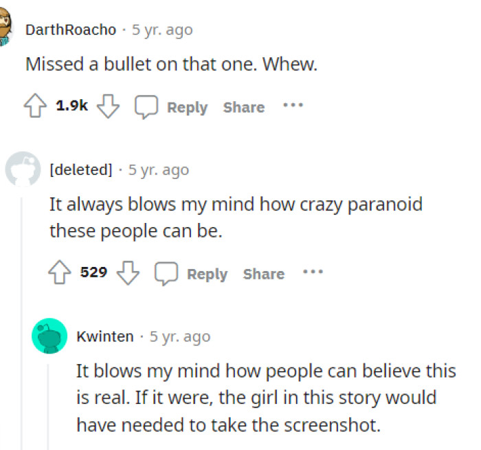 People had a lot to say in the comments about this, but some aren't even sure if the story is real.