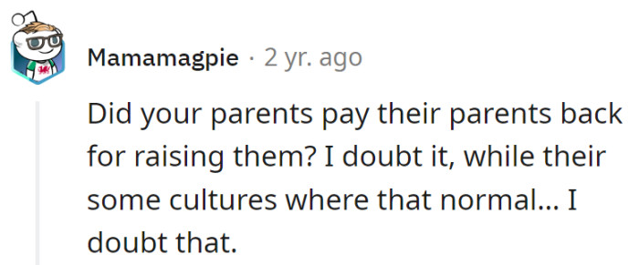 The ancestral IOU—lost in the sands of time. If only the 'inheritance' ledger worked both ways!