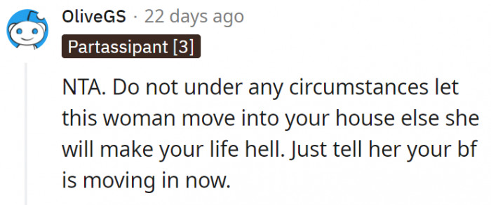 3. She's a woman who can't commit to her words, so OP dodged a bullet