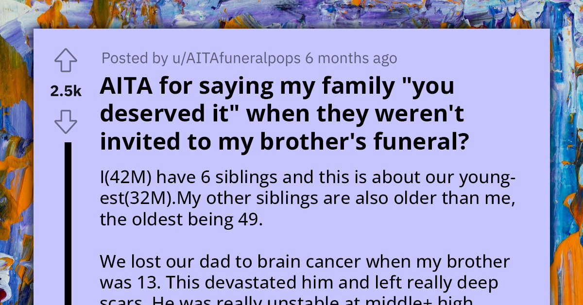 Man Sparks Uproar After Excluding Siblings From Youngest Brother's Funeral As Punishment For Constantly Harassing Him When He Was Alive