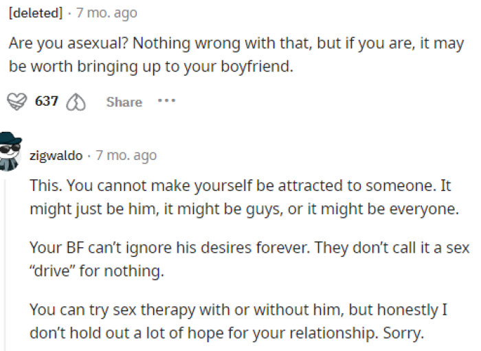 People quickly came to ask her questions about her sexuality and what she thought about such matters, as that’s what it sounded like.