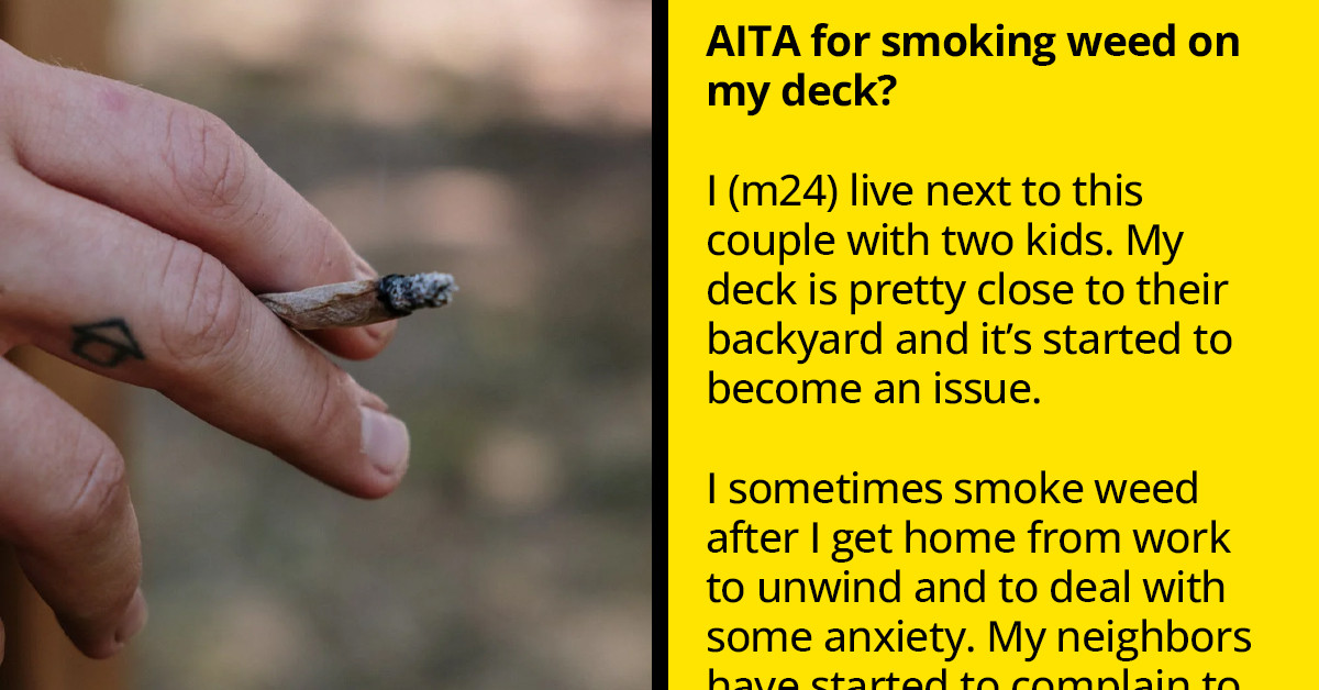 Smoker Stands His Ground Against Neighbors Who Insist He Stops Smoking Weed In His Own Property As It's Bothering Them