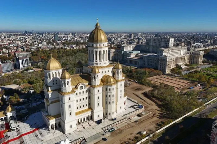 The Orthodox Cathedral In Bucharest, Romania