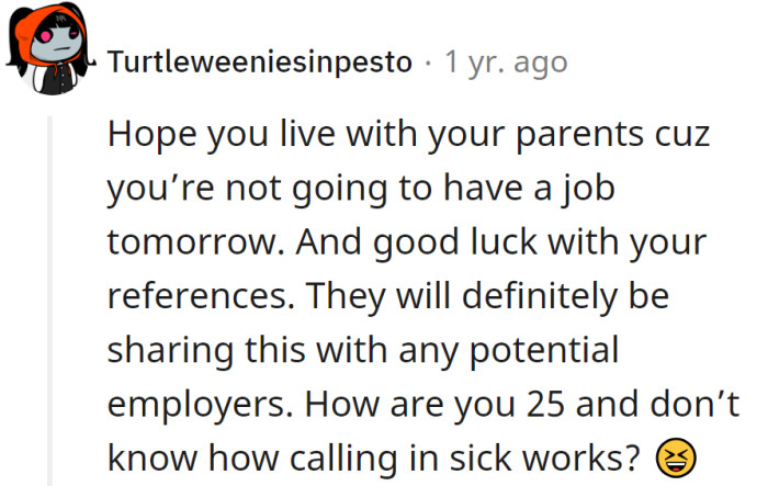 She was being disrespectful to the family