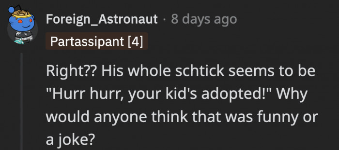 At this point, he’s the only one not tired of it