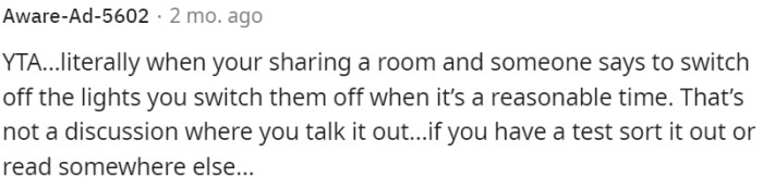 If you have a test, find a solution or read elsewhere.
