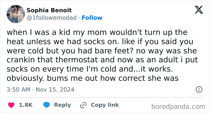 Moms are almost always right and as adults, we understand that now.