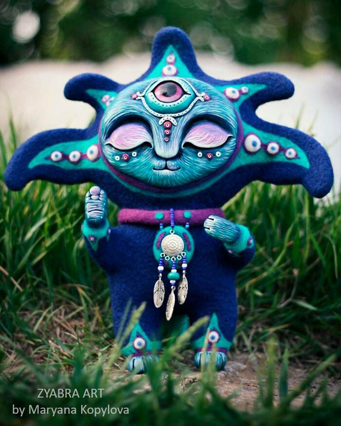 "My Old Work Made Of Wool And Polymer Clay. I Hope You Like It"