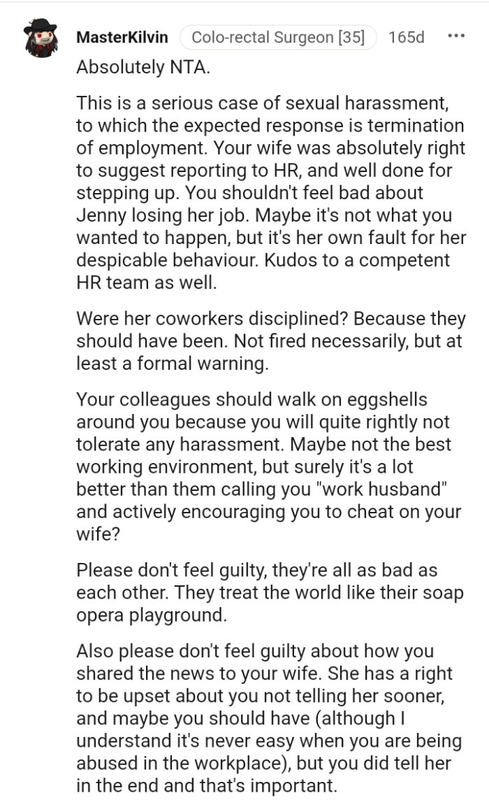 It's Not What the OP Wanted, but She Got What Was Coming to Her