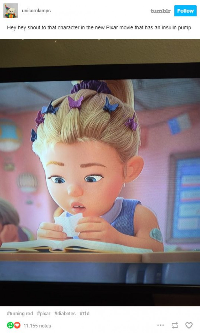 16) The character that has an insulin pump