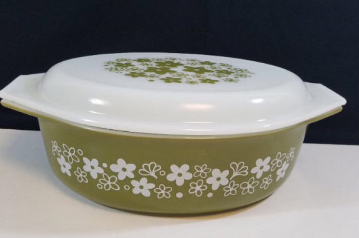 16. Casserole Dishes with Flowers on Them