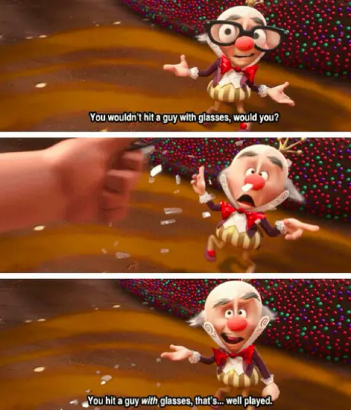 15. In Wreck-It Ralph, when King Candy got what he deserved
