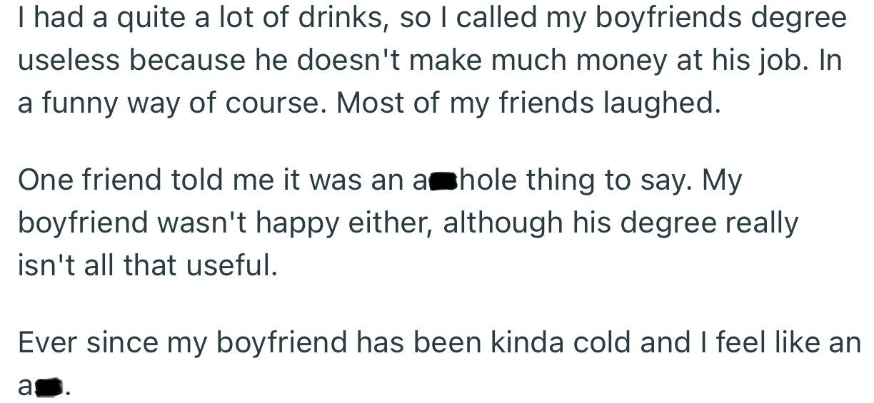 Ever since, their boyfriend has been giving them the cold shoulder