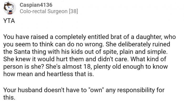 OP has raised an entitled brat