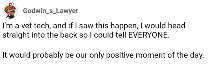 OP's story is being shared throughout vets offices worldwide