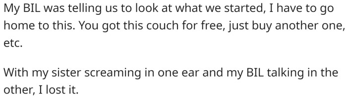 When OP showed her the chair, her sister became angry and accused OP of calling her fat.