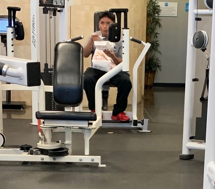 "Checking Into The Gym Like"