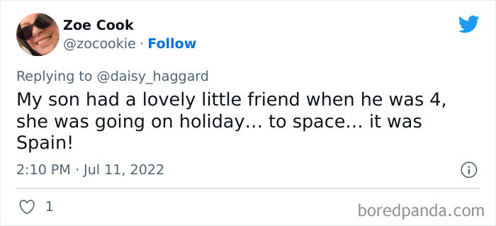 47. A holiday to space