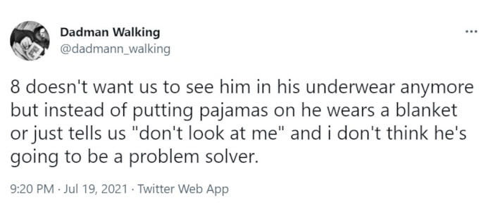 6. “Don’t look at me”