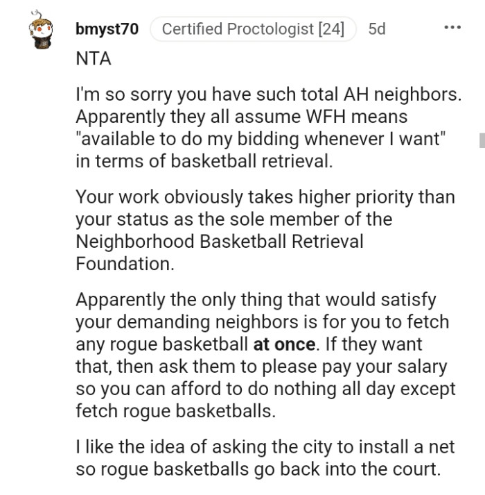 Your work obviously takes higher priority.