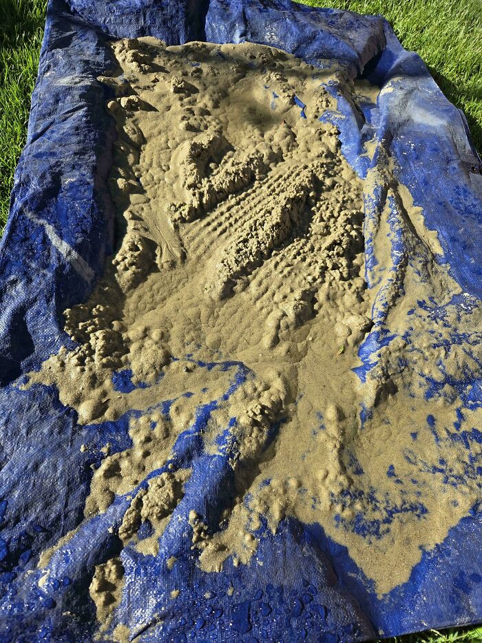 "I've Spent Days Trying To Dry Out This Sand And Forgot It Outside On A Sprinkler Night"