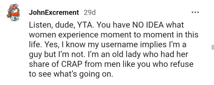 The OP refuses to see what's going on