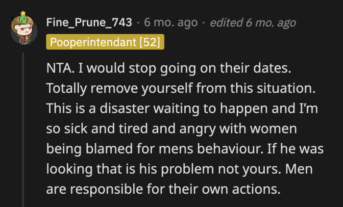 It's time to retire as the stepsister's chaperone.