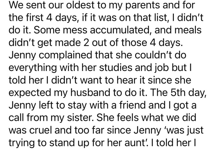 Jenny couldn't handle the workload, and everything started falling apart.