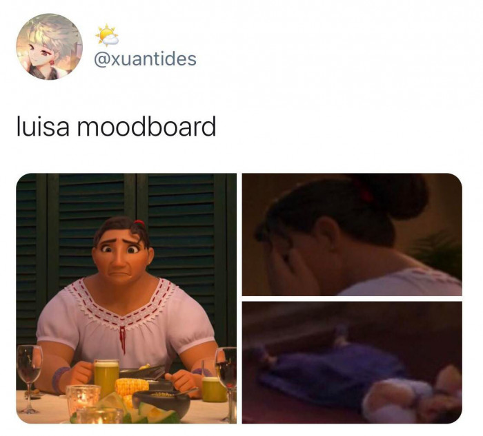 10. The board of Luisa's mood