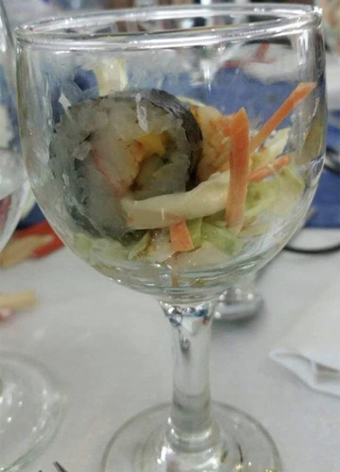 44. This thing was served at a wedding.
