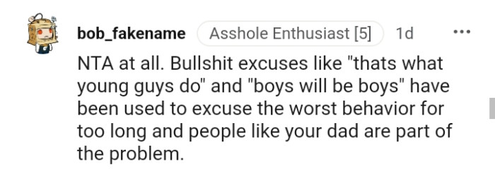 Excusing the Worst Behavior for Too Long