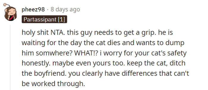 Yeah, he needs to get a grip!