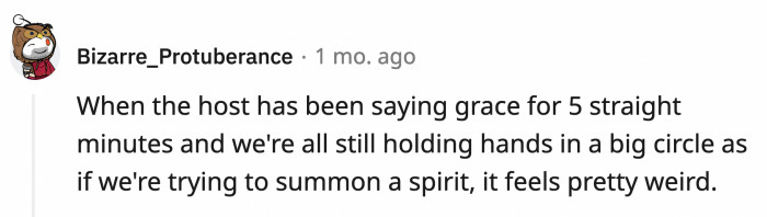 16. That's a lot of prayers before a meal